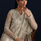 Baroque 4448 | Luxury White Embroidered Net Dress | Pakistani Formal Wear