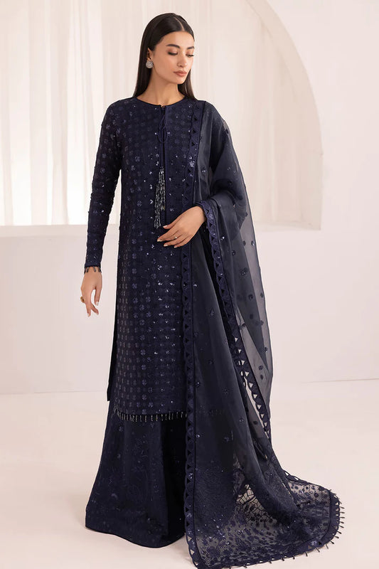 Jazmin Unstitched Formals Embroidered Raw Silk Ur-7010