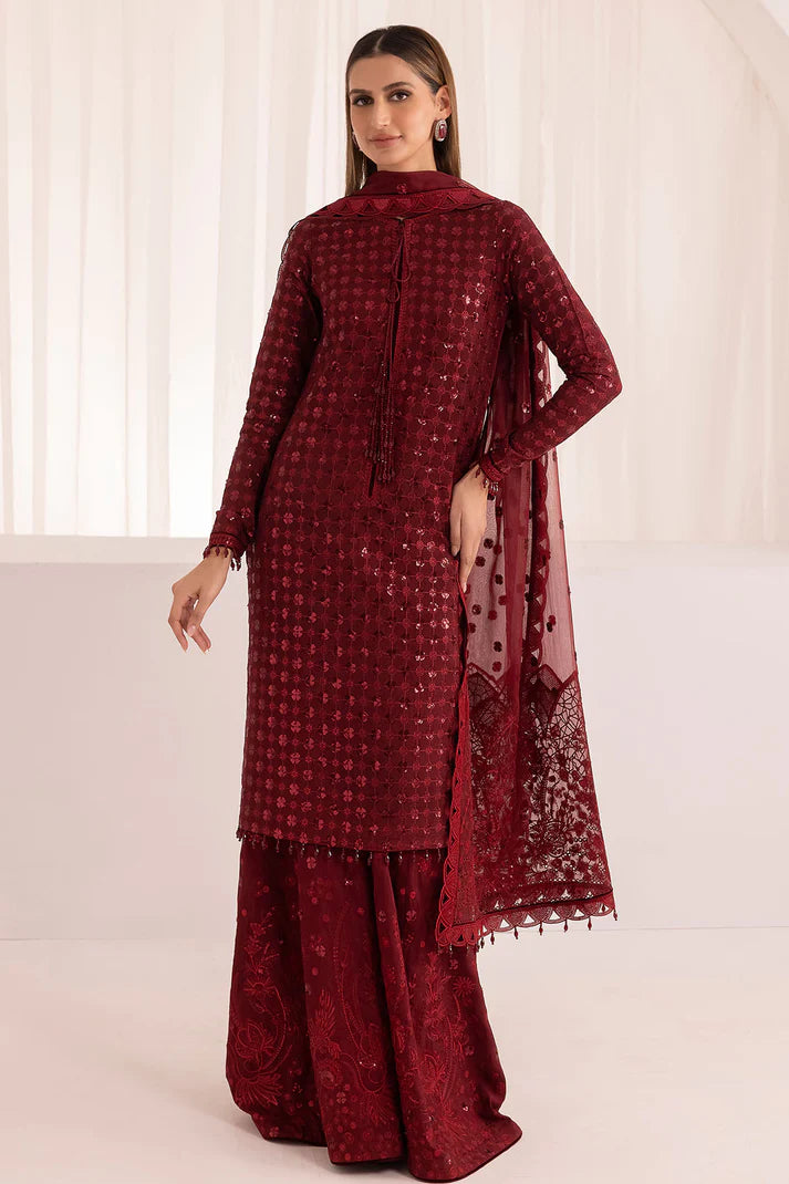 Jazmin Unstitched Formals Embroidered Raw Silk Ur-7009