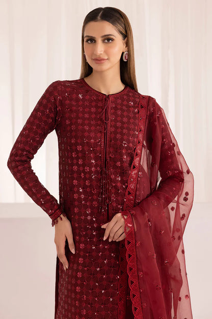 Jazmin Unstitched Formals Embroidered Raw Silk Ur-7009