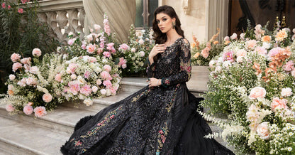 MARIA. B UNSTITCHED MBROIDERED BLACK BD-2802