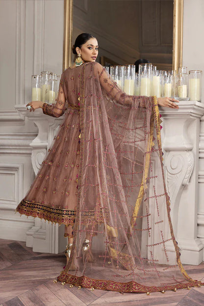 Alizeh Fashion Aqs-e-Dast Unstitched Net D-02 Meharma