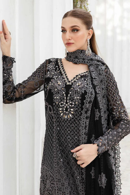 MARIA B D1 BLACK CHIFFON COLLECTION