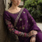 Maria B Embroidered Chiffon Saree WF-09-01-Purple