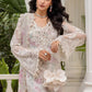 Maria B Embroidered Chiffon MPC-25-101-Off White Rose