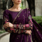 Maria B Embroidered Chiffon Saree WF-09-01-Purple