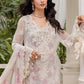 Maria B Embroidered Chiffon MPC-25-101-Off White Rose