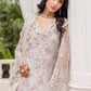 Maria B Embroidered Chiffon MPC-25-101-Off White Rose