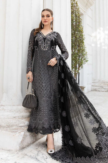 MARIA B D1 BLACK CHIFFON COLLECTION