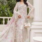 Maria B Embroidered Chiffon MPC-25-101-Off White Rose