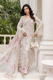 Maria B Embroidered Chiffon MPC-25-101-Off White Rose