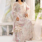 Maria B Embroidered Chiffon MPC-25-101-Off White Rose