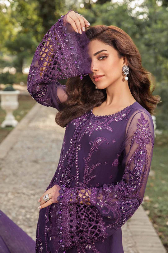 MARIA B D2 PURPLE CHIFFON COLLECTION