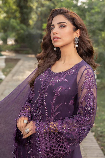 MARIA B D2 PURPLE CHIFFON COLLECTION