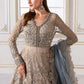 MARIA. B UNSTITCHED MBROIDERED BD-3002- Coffee To Aqua