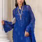 Maria B Embroidered Chiffon MPC-25-103-Cobalt Blue