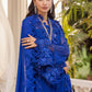 Maria B Embroidered Chiffon MPC-25-103-Cobalt Blue