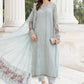 MARIA B D3 Ice Blue CHIFFON COLLECTION