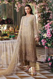Maria B Embroidered Chiffon MPC-26-103-OLIVE GOLD