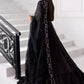 MARIA. B UNSTITCHED MBROIDERED BD-3004-Black