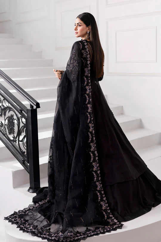 MARIA. B UNSTITCHED MBROIDERED BD-3004-Black