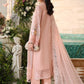 Maria B Embroidered Chiffon MPC-26-104-Peach Pink