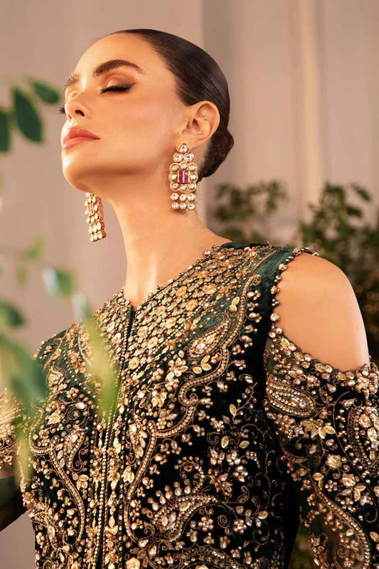 MARIA. B UNSTITCHED MBROIDERED BD-2904-Emerlad Green