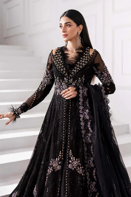 MARIA. B UNSTITCHED MBROIDERED BD-3004-Black