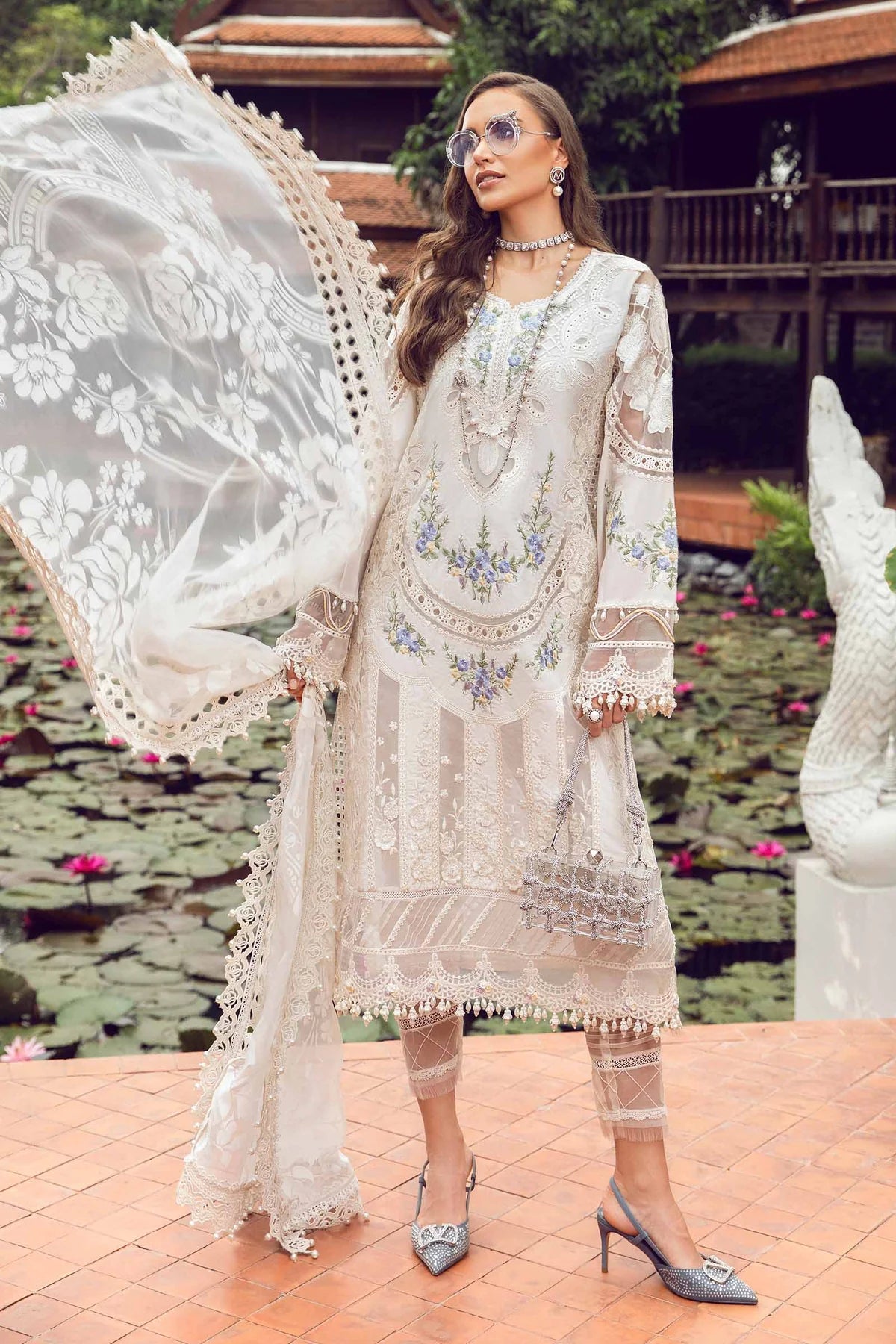 Maria B 3 Piece - Unstitched Suit | EID LAWN-24-04