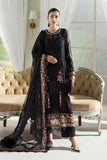 Maria B Embroidered Chiffon MPC-25-104-Black