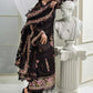 Maria B Embroidered Chiffon MPC-25-104-Black