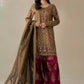 Maria B Embroidered Raw Silk WF-09-04-Brown
