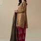 Maria B Embroidered Raw Silk WF-09-04-Brown