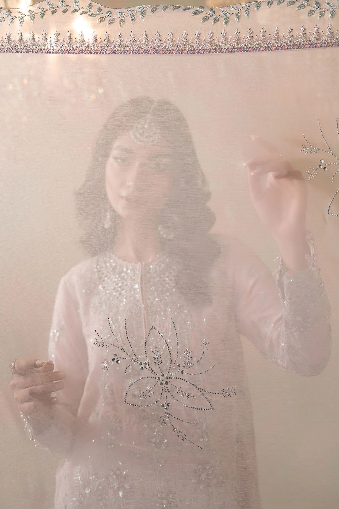 Maria B Embroidered Raw Silk WF-09-05-Nude Pink