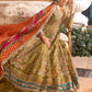 MARIA. B UNSTITCHED MBROIDERED BD-2906- olive Green