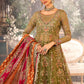 MARIA. B UNSTITCHED MBROIDERED BD-2906- olive Green