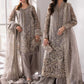 MARIA. B UNSTITCHED MBROIDERED BD-3006-Steel Grey