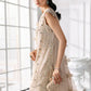MARIA. B UNSTITCHED MBROIDERED BD-3007-Off white