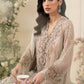 Maria B Embroidered Chiffon MPC-26-107-Ivory Beige
