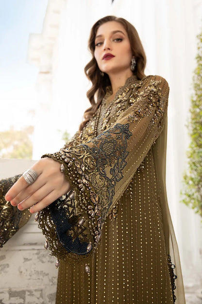 MARIA B D8 MEHNDI CHIFFON COLLECTION