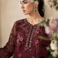 Maria B Embroidered Chiffon MPC-26-108-Burgundy