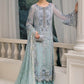 Maria B Embroidered Chiffon MPC-25-108-Aqua