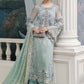 Maria B Embroidered Chiffon MPC-25-108-Aqua
