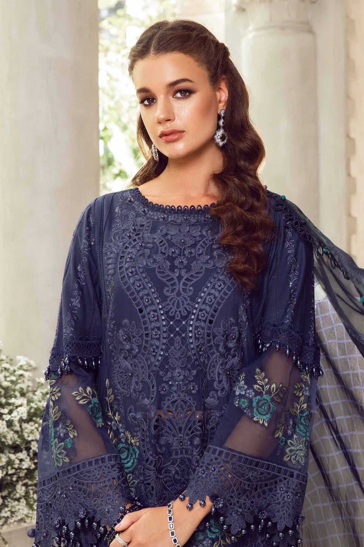 Maria B 3 Piece - Unstitched Suit | EID LAWN-24-09