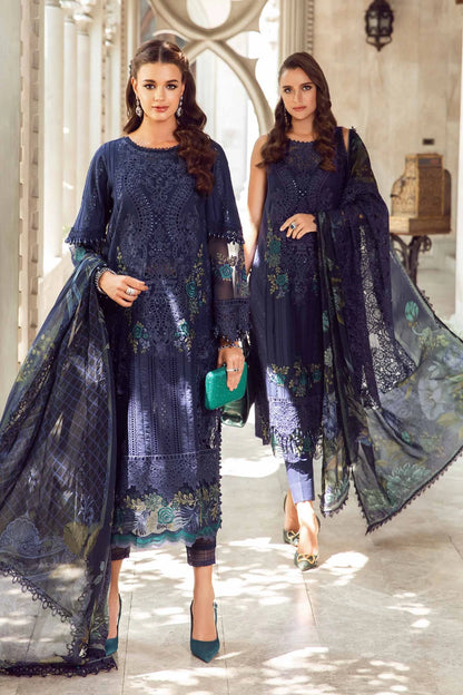 Maria B 3 Piece - Unstitched Suit | EID LAWN-24-09