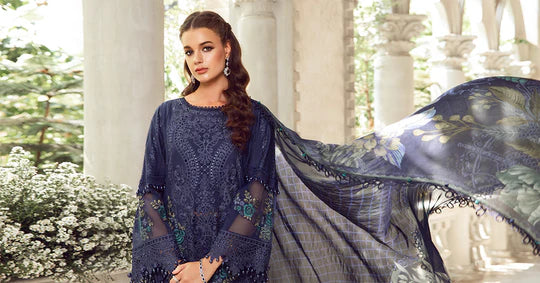 Maria B 3 Piece - Unstitched Suit | EID LAWN-24-09