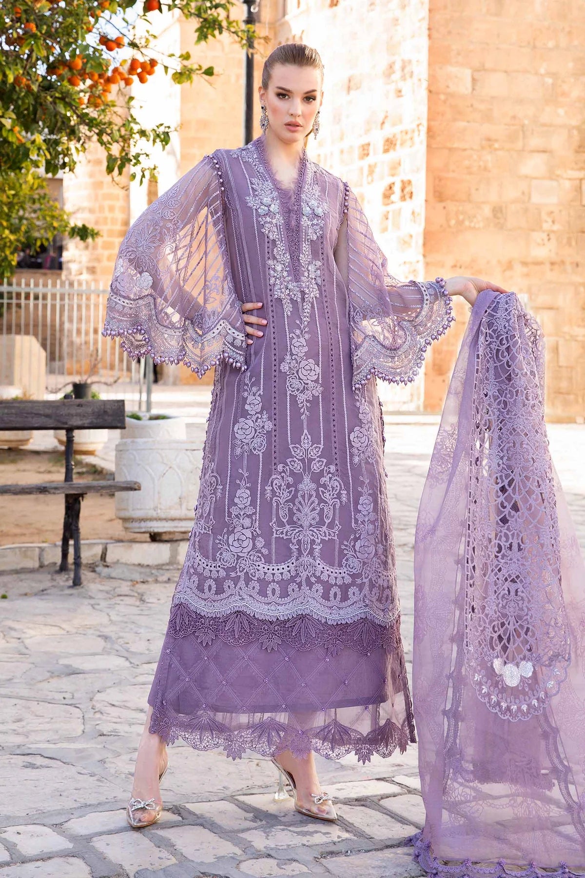 Maria B Eid Collection Unstitched Luxury Lawn D-2401-A