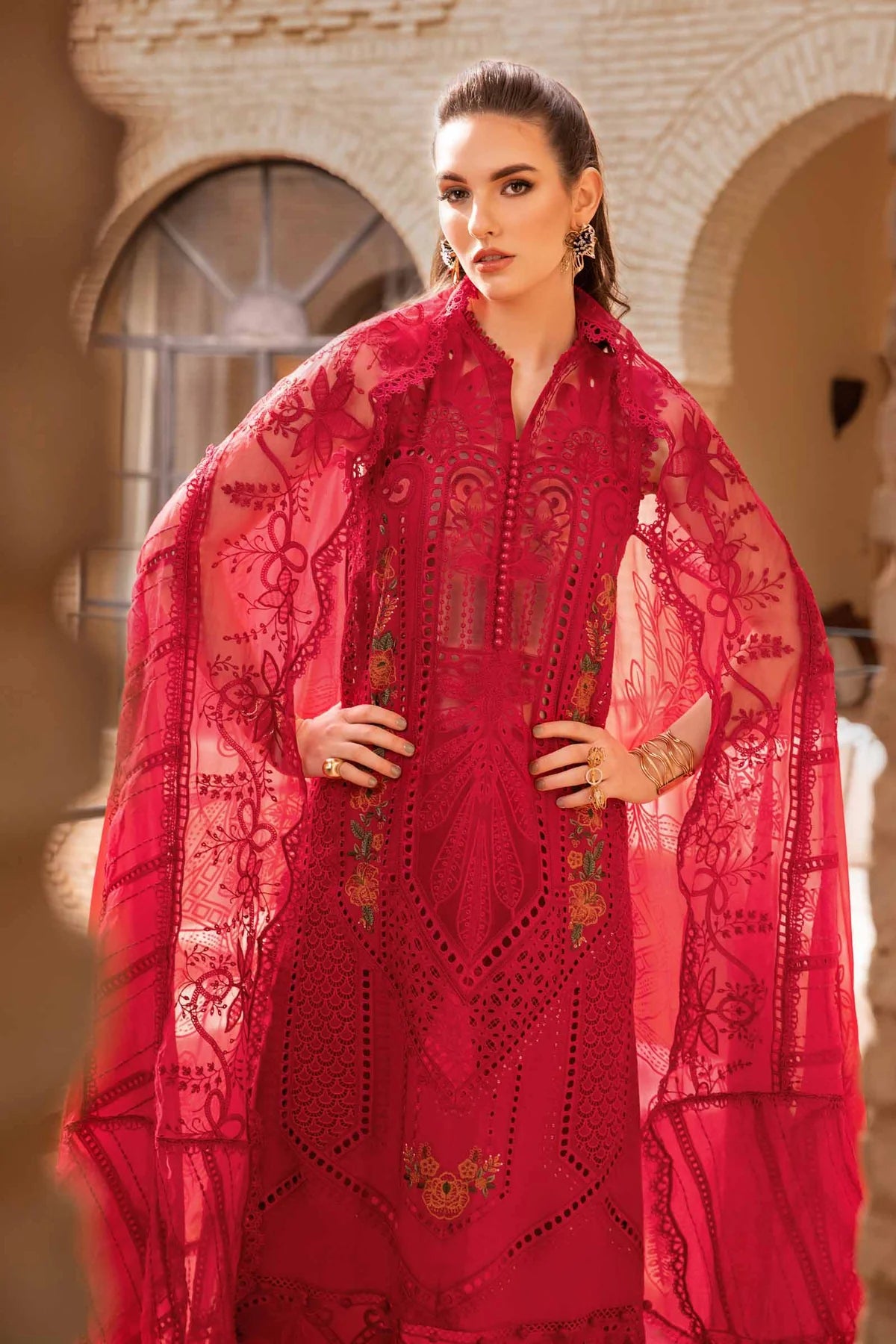 Maria B Eid Collection Unstitched Luxury Lawn D-2404-A