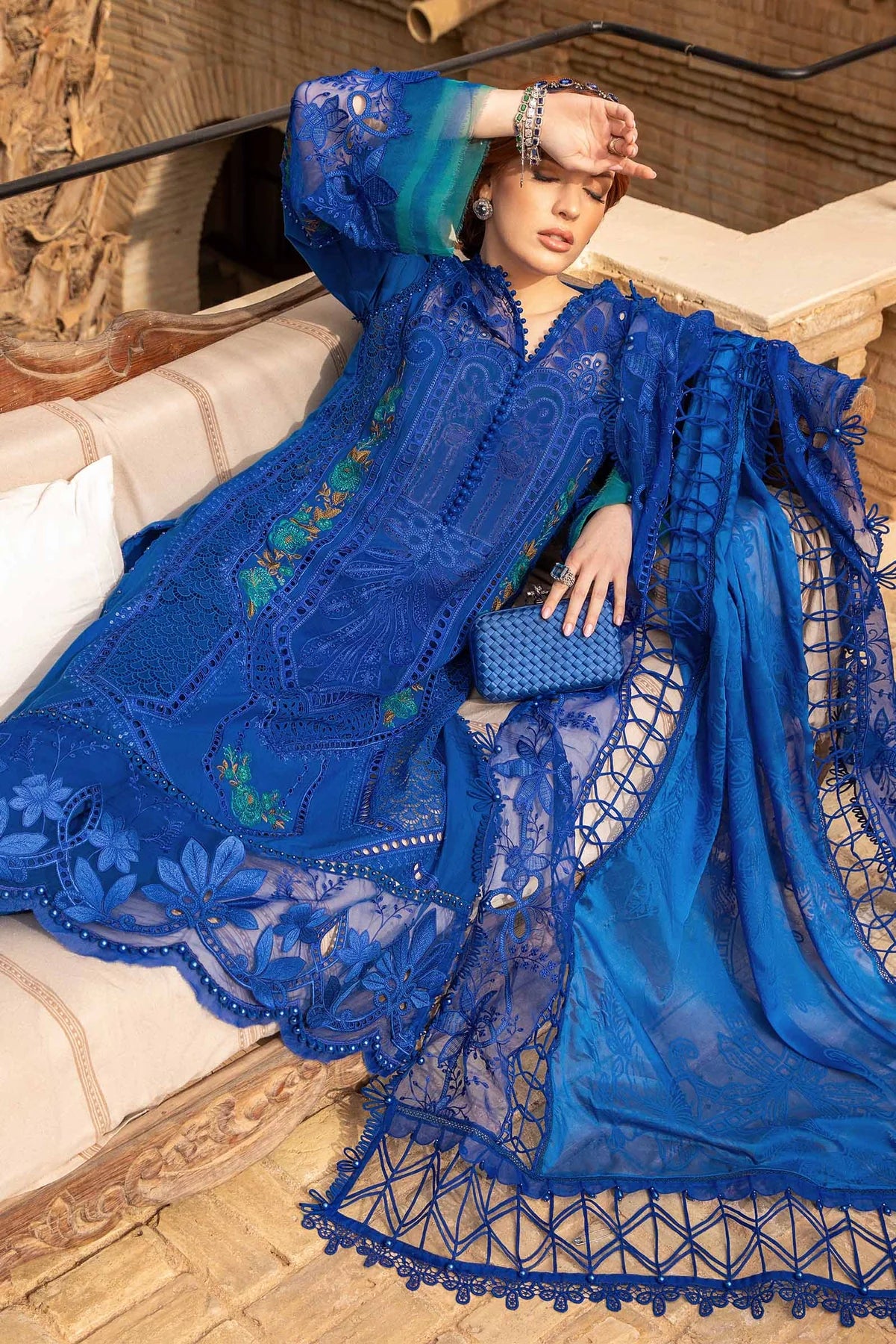 Maria B Eid Collection Unstitched Luxury Lawn D-2404-B