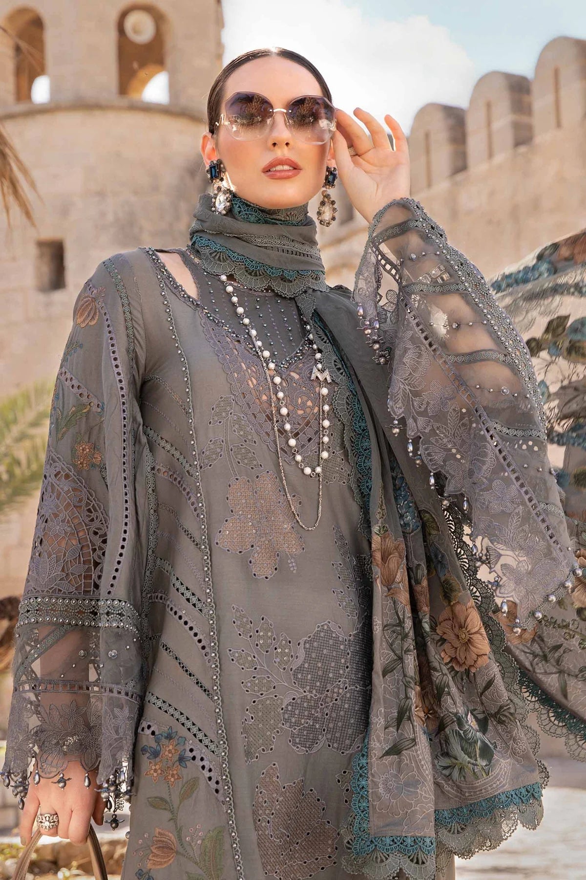 Maria B Eid Collection Unstitched Luxury Lawn D-2407-B